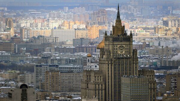 Pogled na zgradu Ministarstva spoljnih poslova u Moskvi. - Sputnik Srbija