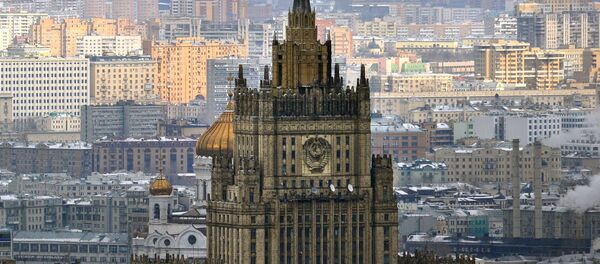 Pogled na zgradu Ministarstva spoljnih poslova u Moskvi. - Sputnik Srbija