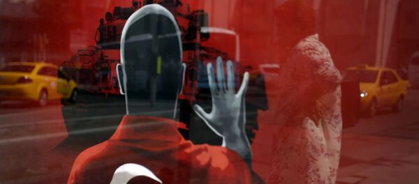 Плакат на тргу у Истанбулу Плакат на тргу у Истанбулу - Sputnik Србија