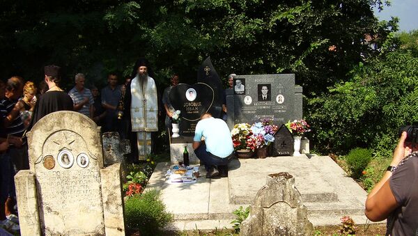 Obeležavanje godišnjice smrti Ivana Jovovića u Goraždevcu. - Sputnik Srbija