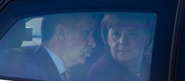 Реџеп Тајип Ердоган и Ангела Меркел - Sputnik Србија