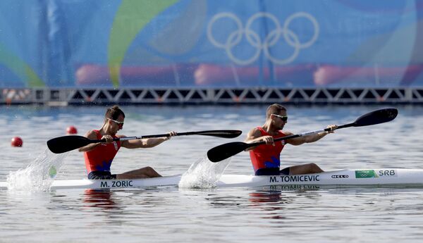 Српски кајакаши Марко Томићевић и Миленко Зорић Српски кајакаши Марко Томићевић и Миленко Зорић - Sputnik Србија