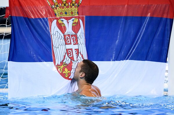 Стефан Митровић у Рију, после победе у финалу са Хрватском. - Sputnik Србија