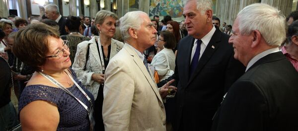 Званице на свечаном пријему поводом 23. међународног конгреса византолога. Званице на свечаном пријему поводом 23. међународног конгреса византолога. - Sputnik Србија