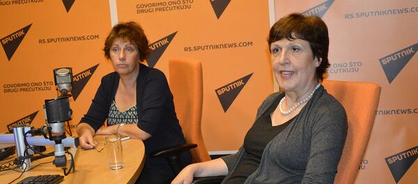 Др Смиља Марјановић-Душанић и Даница Поповић Др Смиља Марјановић-Душанић и Даница Поповић - Sputnik Србија