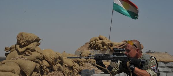 Девета бригада курдских пешмегри на бојишту у Сирији. - Sputnik Србија