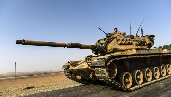 Турски тенкови на граници са Сиријом - Sputnik Србија