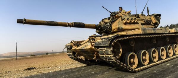 Турски тенкови на граници са Сиријом - Sputnik Србија