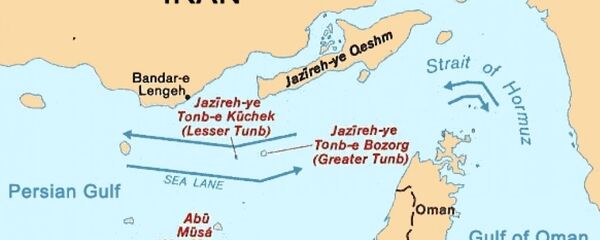 Ormuski prolaz - mapa Ormuski prolaz - mapa - Sputnik Srbija