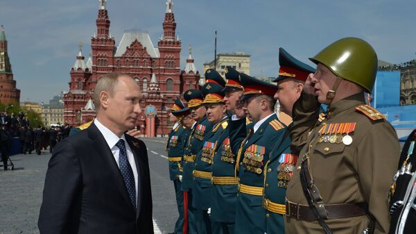 Председник Русије Владимир Путин са војним врхом  - Sputnik Србија