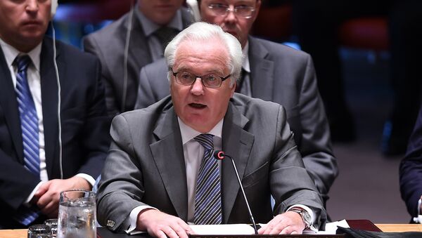 Stalni predstavnik Rusije u UN Vitalij Čurkin govori na sednici Saveta bezbednosti UN - Sputnik Srbija
