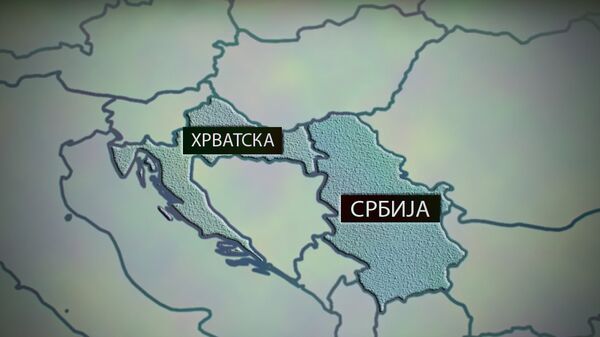 Karta Srbija - Hrvatska - Sputnik Srbija