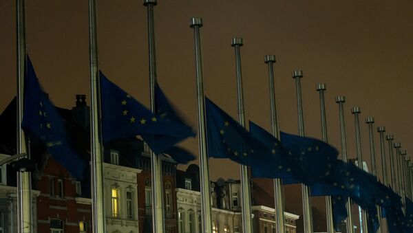 Zastave EU u Briselu - Sputnik Srbija