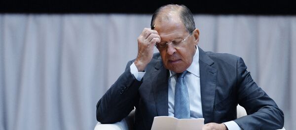 Министар спољних послова Русије Сергеј Лавров током сусрета са студентима и професорима Института за међународне односе - Sputnik Србија