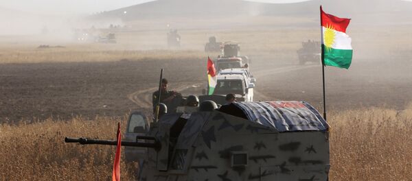 Borci kurdske pešmerge u Mosulu, Irak Borci kurdske pešmerge u Mosulu, Irak - Sputnik Srbija