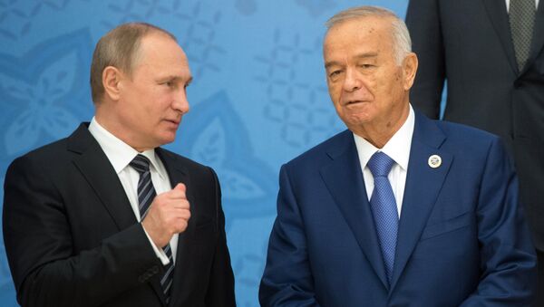 Председник Русије Владимир Путин и председник Узбекистана Ислам Каримов - Sputnik Србија