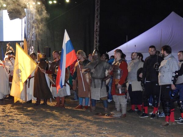 Ruski vitezovi na Drugom međunarodnom viteškom festivalu Despot Stefan Lazarević u Despotovcu - Sputnik Srbija