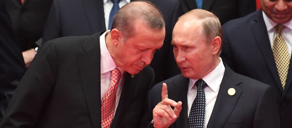 Vladimir Putin i Redžep Tajip Erdogan na samitu G20 u Kini - Sputnik Srbija