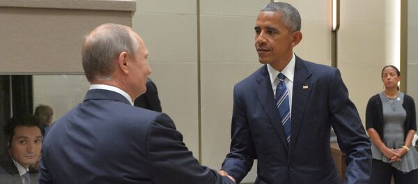 Владимир Путин и барак Обама Владимир Путин и барак Обама - Sputnik Србија