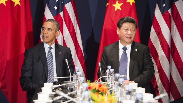 Predsednik SAD Barak Obama i predsednik Kine Si Đinping - Sputnik Srbija