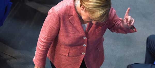 Немачка канцеларка Ангела Меркел током заседања у Бундестагу - Sputnik Србија