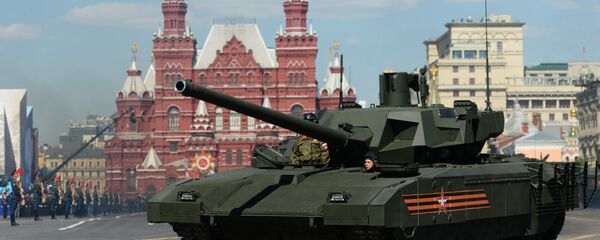 Тенк Т-14 Армата на војној паради за Дан победе Тенк Т-14 Армата на војној паради за Дан победе - Sputnik Србија