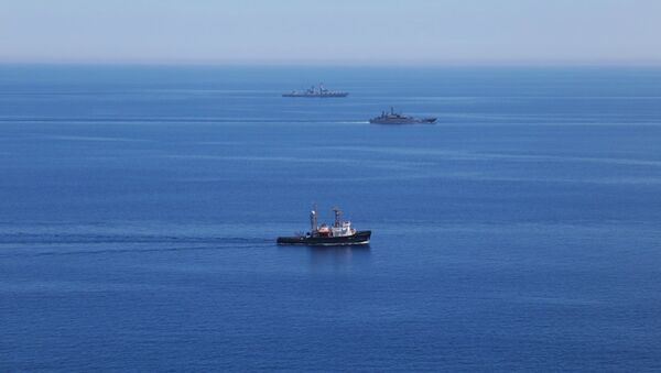 Rusko-kineske vojne vežbe Pomorska saradnja 2015. u Sredozemnom moru. - Sputnik Srbija