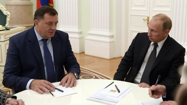 Predsednik RS Milorad Dodik i predesdnik Rusije Vladimir Putin - Sputnik Srbija