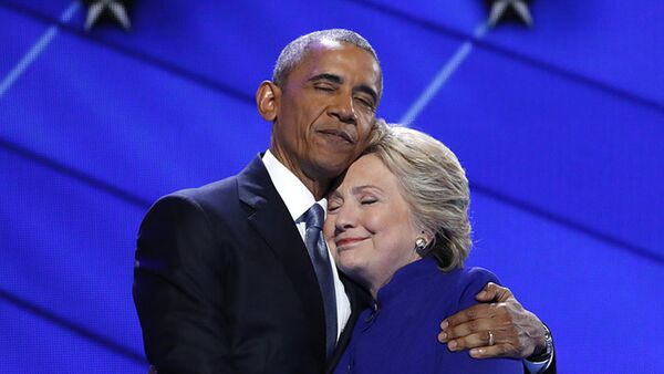 Барак Обама и Хилари Клинтон - Sputnik Србија