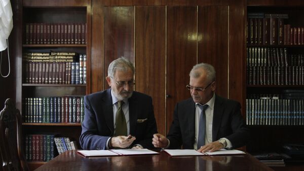 Potpisivanje Sporazuma o saradnji između Matice srpske i Ruske državne biblioteke - Sputnik Srbija