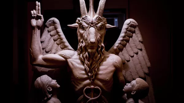 Statua iz hrama satanista