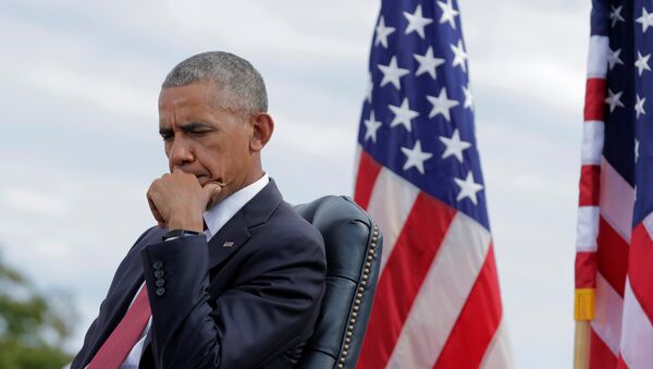 Američki predsednik Barak Obama na ceremoniji obeležavanja 15. godišnjice terorističkog napada - Sputnik Srbija