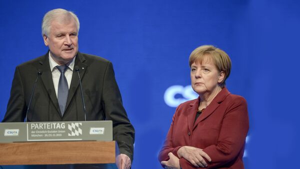 Horst Zihofer i Angela Merkel - Sputnik Srbija