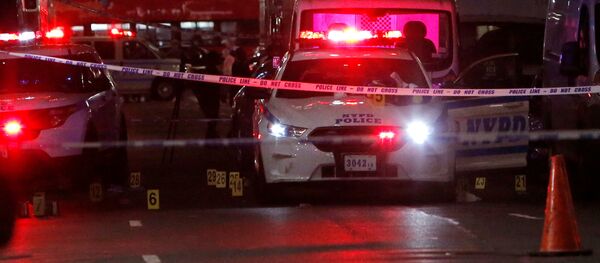 Američka policija na mestu zločina na Menhetnu u Njujorku. - Sputnik Srbija