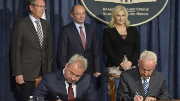 Potpisivanje sporazuma o izgradnji jedinstvenog dispečerskog centra za Železnice Srbije. - Sputnik Srbija