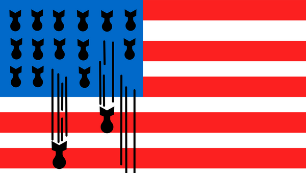 Američka zastava, bombe - Sputnik Srbija