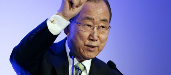Генерални секретар УН Бан Ки Мун говори на Конференцији о климатским променама у Паризу - Sputnik Србија