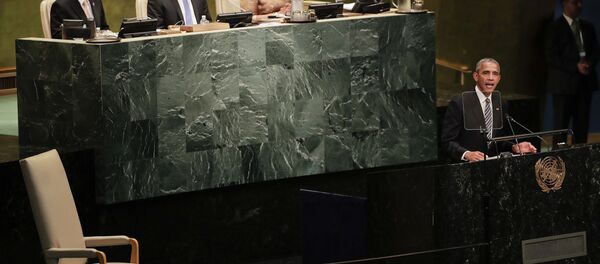 Predsednik SAD Barak Obama govori na 71. sednici Generalne skupštine UN u Njujorku Predsednik SAD Barak Obama govori na 71. sednici Generalne skupštine UN u Njujorku - Sputnik Srbija
