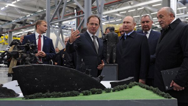 Radna poseta predsednika Rusije Vladimira Putina Iževsku - Sputnik Srbija