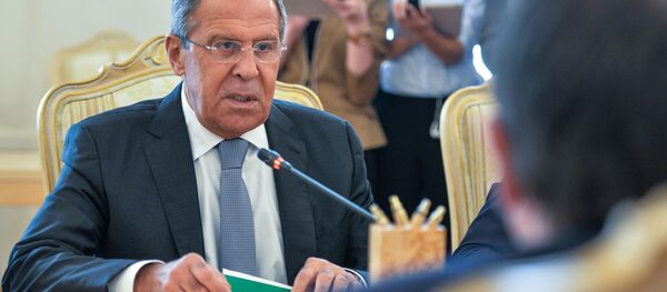 Glava MID RF Sergeй Lavrov vo vremя peregovorov s glavoй MID Novoй Zelandii Marrэem Makkalli v Moskve - Sputnik Srbija