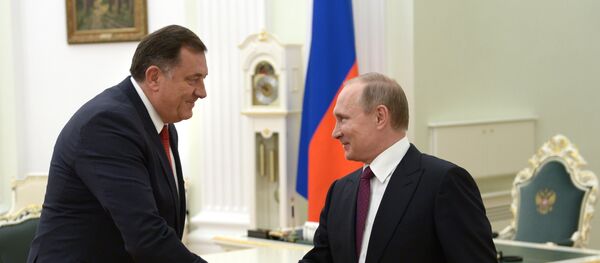 Председник Републике Српске Милорад Додик и председник Русије Владимир Путин - Sputnik Србија