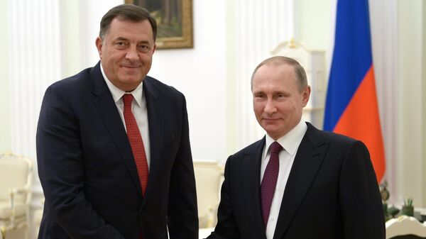 Milorad Dodik i Vladimir Putin u Kremlju - Sputnik Srbija