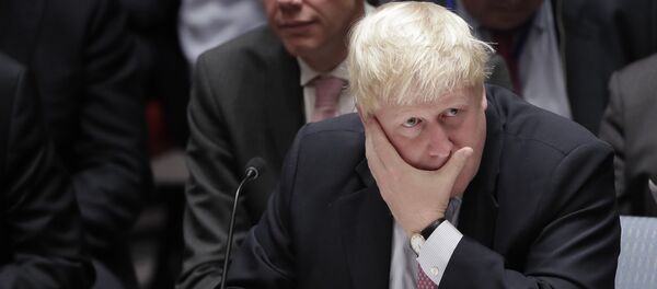 Ministar spoljnih poslova Velike Britanije Boris Džonson tokom zasedanja Saveta bezbednosti UN u Njujorku - Sputnik Srbija