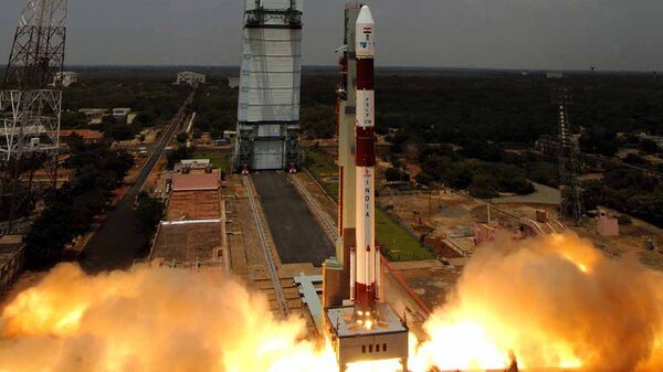 Лансирање ракете са сателитима у индијском Свемирском центру Сатиш Даван - Sputnik Србија