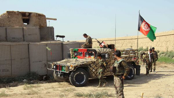 Nacionalna garda Avganistana na emestu gde je ubijeno 12 vojnika u Kunduzu - Sputnik Srbija