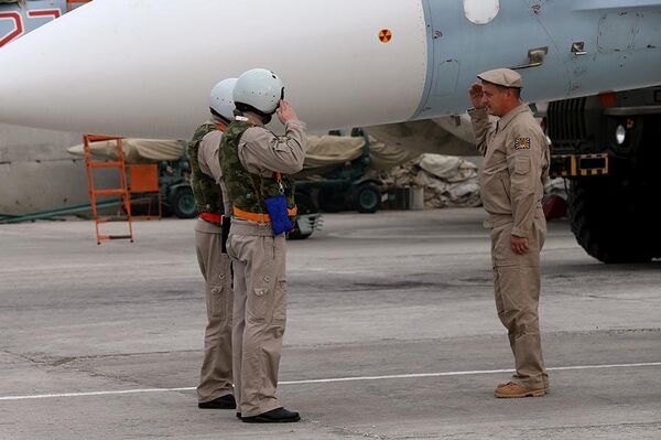 Ruske vazduhoplovne snage u sirijskoj bazi Hmejmim Ruske vazduhoplovne snage u sirijskoj bazi Hmejmim - Sputnik Srbija