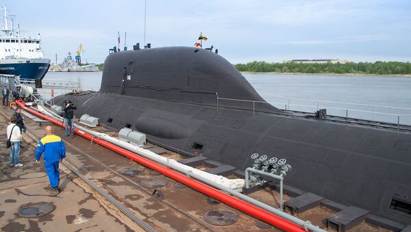 Вишенаменска нуклеарна подморница пројекта Јасен К-560 Северодвинск - Sputnik Србија
