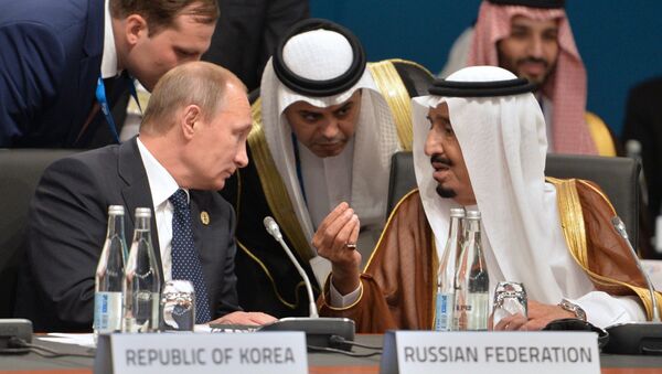 Predsednik Rusije Vladimir Putin i prestolonaslednik i ministar odbrane Saudijske Arabije Salman bin Abdulaziz el Saud - Sputnik Srbija
