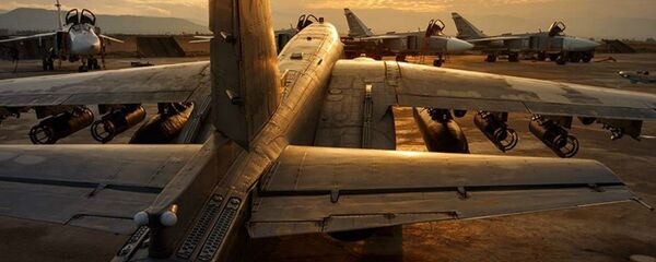 Руски војни авиони у бази Хмејмим у Сирији - Sputnik Србија