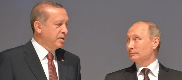 Predsednik RF Vladimir Putin i predsednik Turske Redžep Tajip Erdogan u Turskoj Predsednik RF Vladimir Putin i predsednik Turske Redžep Tajip Erdogan u Turskoj - Sputnik Srbija
